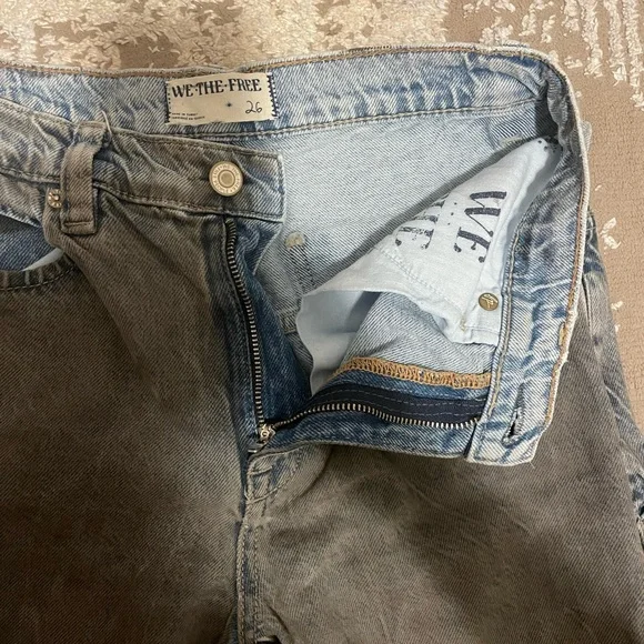 Free People Gray Blue Jeans - Picture 3 of 4